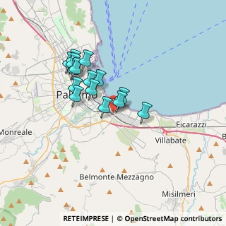 Mappa Fondo Piazzese, 90124 Palermo PA, Italia (3.16467)