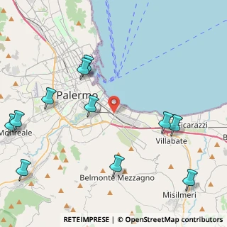 Mappa Fondo Piazzese, 90124 Palermo PA, Italia (6.17636)
