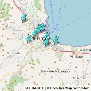Mappa Villabate, 90124 Palermo PA, Italia (2.96455)