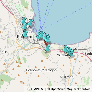 Mappa Via Enrico Mattei, 90123 Palermo PA, Italia (3.60917)