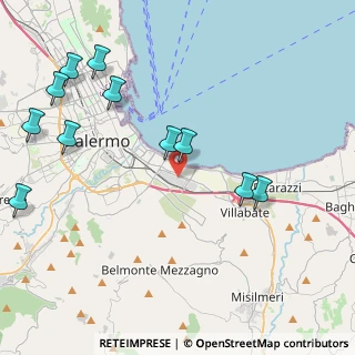 Mappa Via Enrico Mattei, 90123 Palermo PA, Italia (5.61455)