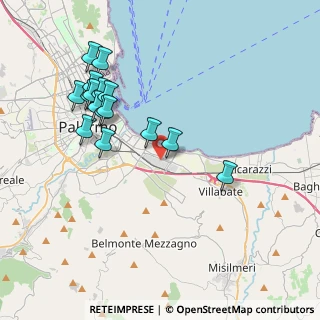 Mappa Via Enrico Mattei, 90123 Palermo PA, Italia (4.46563)