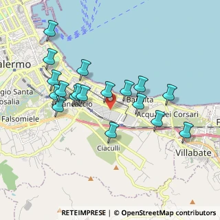 Mappa Via Enrico Mattei, 90123 Palermo PA, Italia (2.03611)