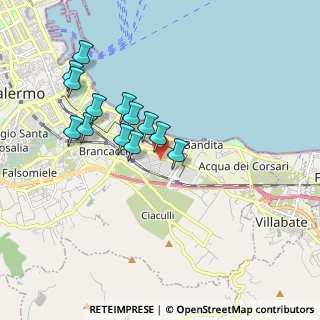 Mappa Via Enrico Mattei, 90123 Palermo PA, Italia (1.87923)