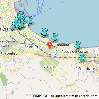 Mappa Via Enrico Mattei, 90123 Palermo PA, Italia (3.2985)