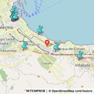 Mappa Via Enrico Mattei, 90123 Palermo PA, Italia (3.60636)