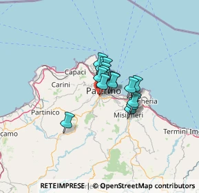 Mappa Via Giovanni Villani, 90129 Palermo PA, Italia (7.64667)