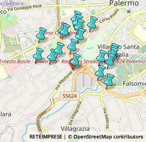 Mappa Via Giovanni Villani, 90129 Palermo PA, Italia (0.951)