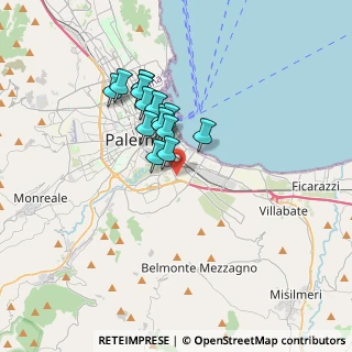 Mappa Via Nicolò Alongi, 90124 Palermo PA, Italia (2.98467)