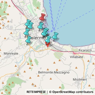 Mappa Via Nicolò Alongi, 90124 Palermo PA, Italia (3.39818)