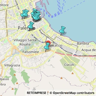 Mappa Via Nicolò Alongi, 90124 Palermo PA, Italia (2.79286)