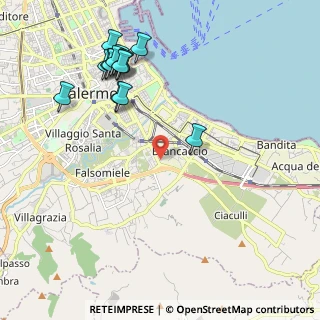 Mappa Via Nicolò Alongi, 90124 Palermo PA, Italia (2.64357)