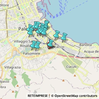 Mappa Via Nicolò Alongi, 90124 Palermo PA, Italia (1.59588)