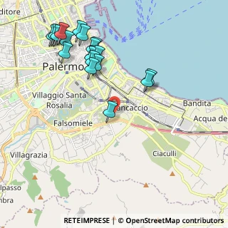 Mappa Via Nicolò Alongi, 90124 Palermo PA, Italia (2.58053)