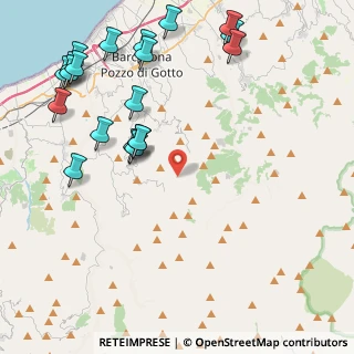 Mappa Via Vallone Piano del Re, 98051 Barcellona pozzo di Gotto ME, Italia (6.0005)