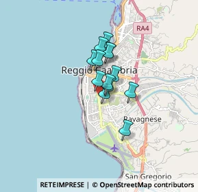 Mappa Via Botteghelle, 89129 Reggio di Calabria RC, Italia (1.07231)