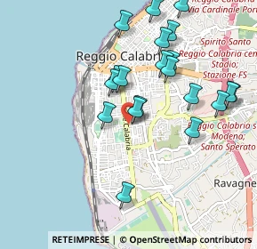 Mappa Via Botteghelle, 89129 Reggio di Calabria RC, Italia (1.0695)