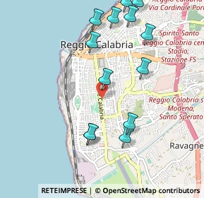 Mappa Via Botteghelle, 89129 Reggio di Calabria RC, Italia (1.23615)