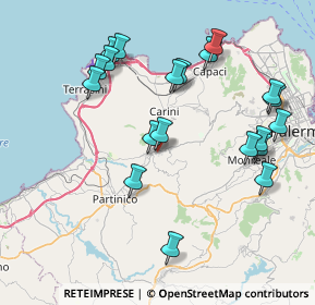 Mappa Localita' Presti, 90040 Montelepre PA, Italia (9.406)