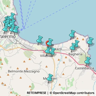 Mappa Via Messina Marine, 90039 Villabate PA, Italia (6.639)