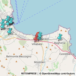 Mappa Via Messina Marine, 90039 Villabate PA, Italia (6.41077)