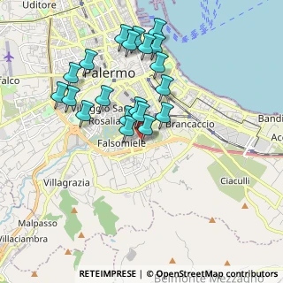 Mappa Viadotto Carlo Perrier, 90125 Palermo PA, Italia (2.0035)