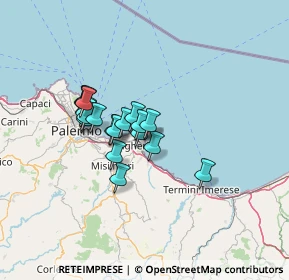 Mappa Discesa Pedoe, 90017 Santa Flavia PA, Italia (11.0855)