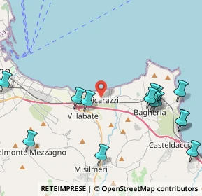 Mappa 90010 Ficarazzi PA, Italia (5.655)