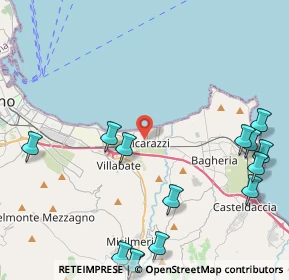 Mappa 90010 Ficarazzi PA, Italia (6.37214)