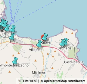 Mappa 90010 Ficarazzi PA, Italia (6.41692)