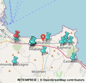 Mappa 90010 Ficarazzi PA, Italia (4.05133)