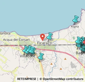 Mappa 90010 Ficarazzi PA, Italia (3.19579)