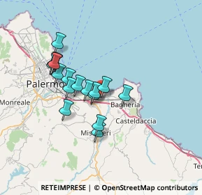 Mappa 90010 Ficarazzi PA, Italia (6.33118)