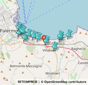 Mappa Fondo Galletti, 90121 Palermo PA, Italia (3.49)