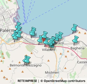 Mappa Fondo Galletti, 90121 Palermo PA, Italia (3.6345)