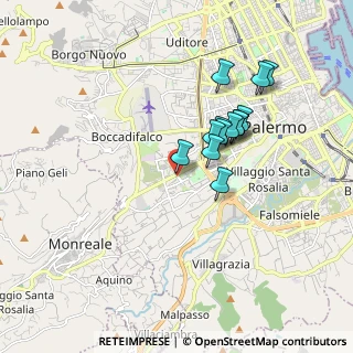 Mappa Via Lenin Mancuso, 90131 Palermo PA, Italia (1.63154)