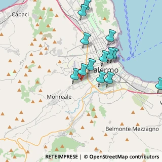 Mappa Via Lenin Mancuso, 90131 Palermo PA, Italia (3.99308)