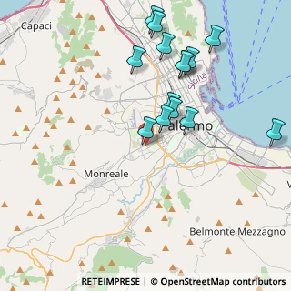 Mappa Via Lenin Mancuso, 90131 Palermo PA, Italia (4.53357)