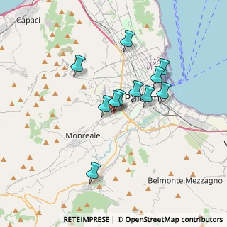 Mappa Via Lenin Mancuso, 90131 Palermo PA, Italia (3.13727)