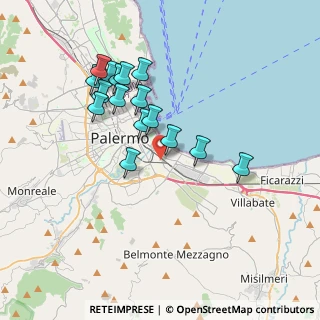Mappa Via Luigi Palomes, 90124 Palermo PA, Italia (3.72813)