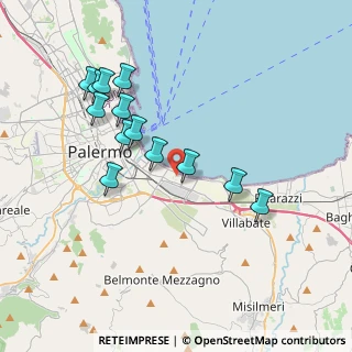 Mappa Piazza Achille Grandi, 90123 Palermo PA, Italia (4.12308)