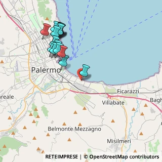 Mappa Piazza Achille Grandi, 90123 Palermo PA, Italia (4.73313)