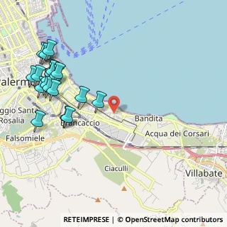 Mappa Piazza Achille Grandi, 90123 Palermo PA, Italia (2.902)