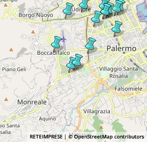Mappa Via Rosario Ponziano, 90129 Palermo PA, Italia (2.75214)