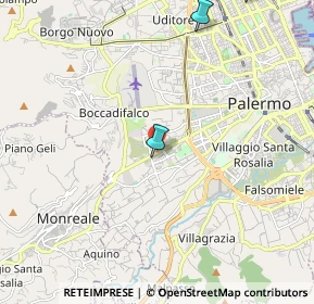 Mappa Via Rosario Ponziano, 90129 Palermo PA, Italia (2.83333)