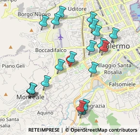Mappa Via Rosario Ponziano, 90129 Palermo PA, Italia (2.4045)
