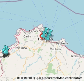 Mappa Via Rosario Ponziano, 90129 Palermo PA, Italia (22.93)