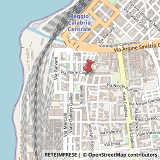 Mappa Via Torricelli Ferrovieri, 53, 89129 Reggio di Calabria, Reggio di Calabria (Calabria)