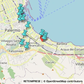 Mappa Via Regina Maria di Sicilia, 90123 Palermo PA, Italia (2.53154)