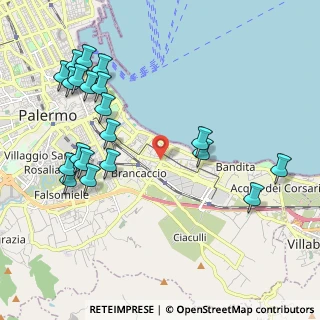 Mappa Via Regina Maria di Sicilia, 90123 Palermo PA, Italia (2.694)